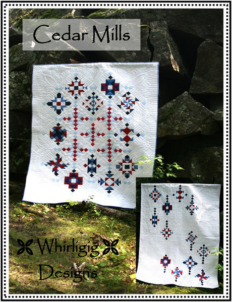 Cedar Mills BOM Downloadable Pattern by Whirligig Designs