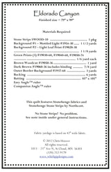 Eldorado Canyon Downloadable Pattern