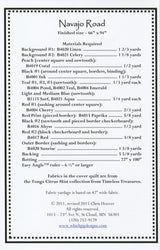 Navajo Road Quilt Pattern by Whirligig Designs