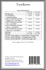 Taos Runner Pattern by Whirligig Designs