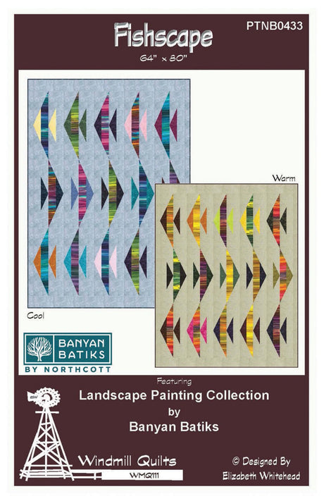 Fishscape Quilt Pattern by Windmill Quilts