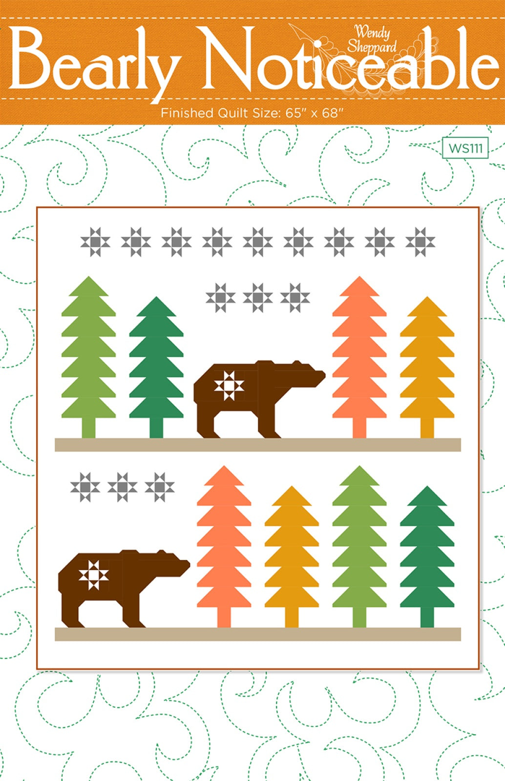 Bearly Noticeable Quilt Pattern by Wendy Sheppard