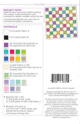 Back of the Chain Mail Quilt Pattern by Wendy Sheppard