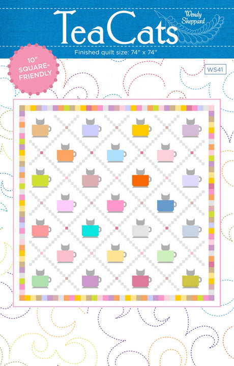 Tea Cats Quilt Pattern by Wendy Sheppard