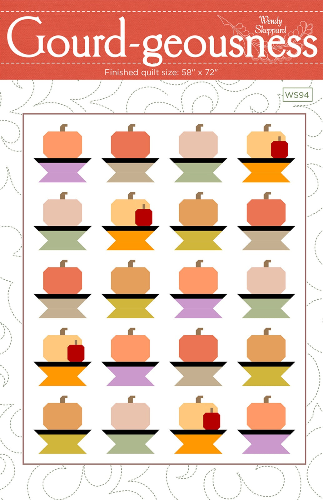 Gourd-geousness Quilt Pattern by Wendy Sheppard