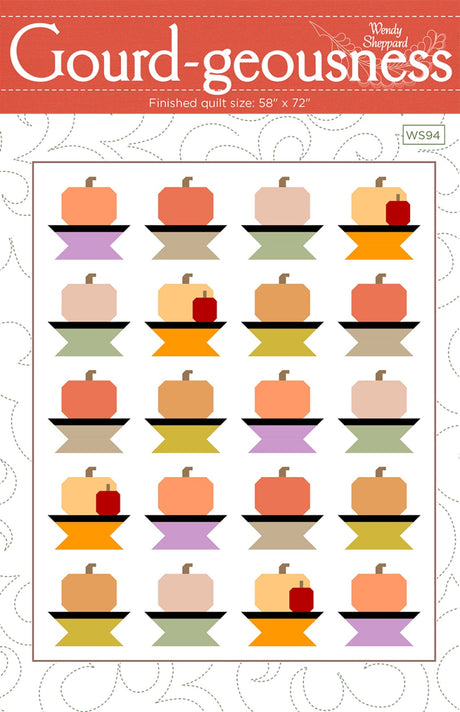 Gourd-geousness Quilt Pattern by Wendy Sheppard