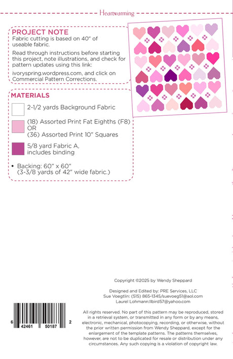 Heartwarming Quilt Pattern