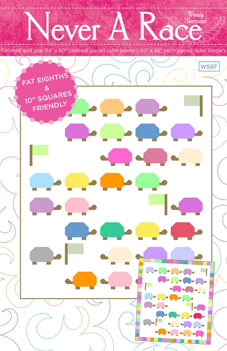 Never A Race Quilt Pattern by Wendy Sheppard