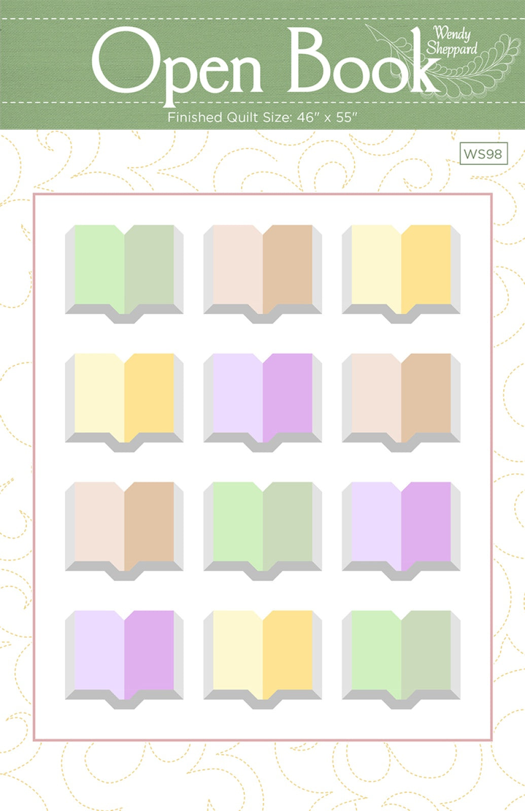 Open Book Quilt Pattern by Wendy Sheppard