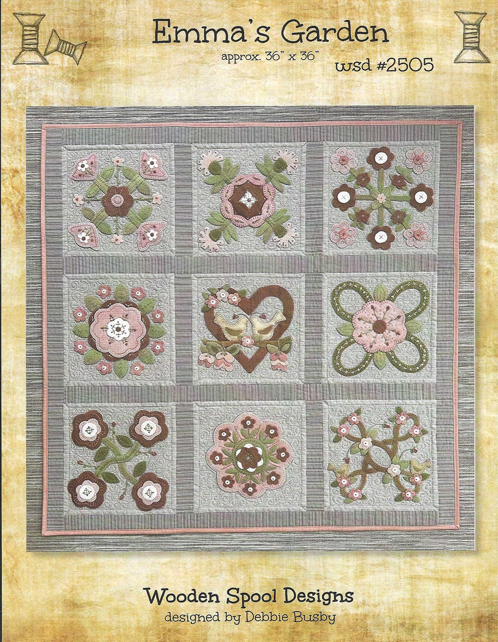 Emma's Garden Quilt Pattern by Wooden Spool Designs