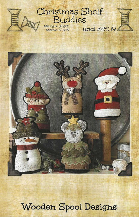 Christmas Shelf Buddies Quilt Pattern by Wooden Spool Designs