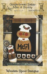 Gingerbread Baker Man & Buddy Quilt Pattern by Wooden Spool Designs