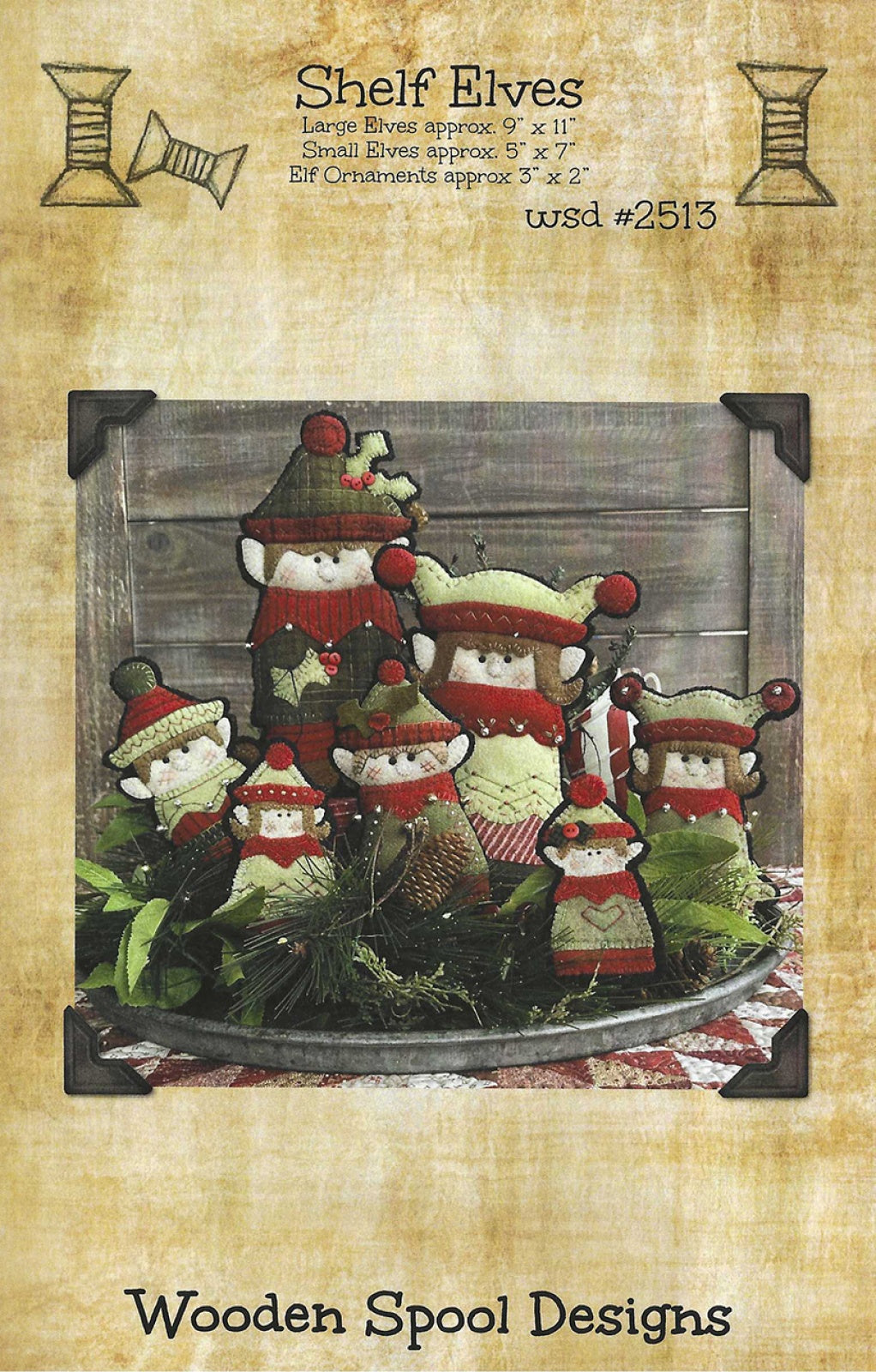 Shelf Elves Quilt Pattern by Wooden Spool Designs