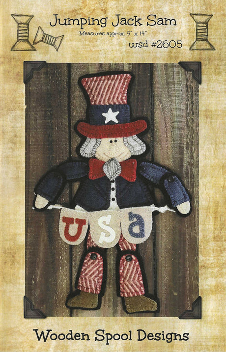Jumping Jack Sam Quilt Pattern by Wooden Spool Designs