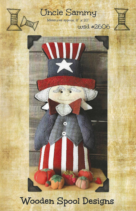 Uncle Sammy Quilt Pattern by Wooden Spool Designs