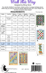 Back of the Walk This Way Downloadable Pattern by Black Cat Creations