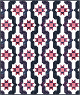 Waves of Stars Downloadable Pattern By Needle In A Hayes Stack