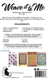 Back of the Weave it to Me Downloadable Pattern by Black Cat Creations