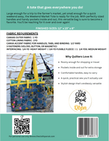 Weekend Market Tote Quilt Downloadable Pattern