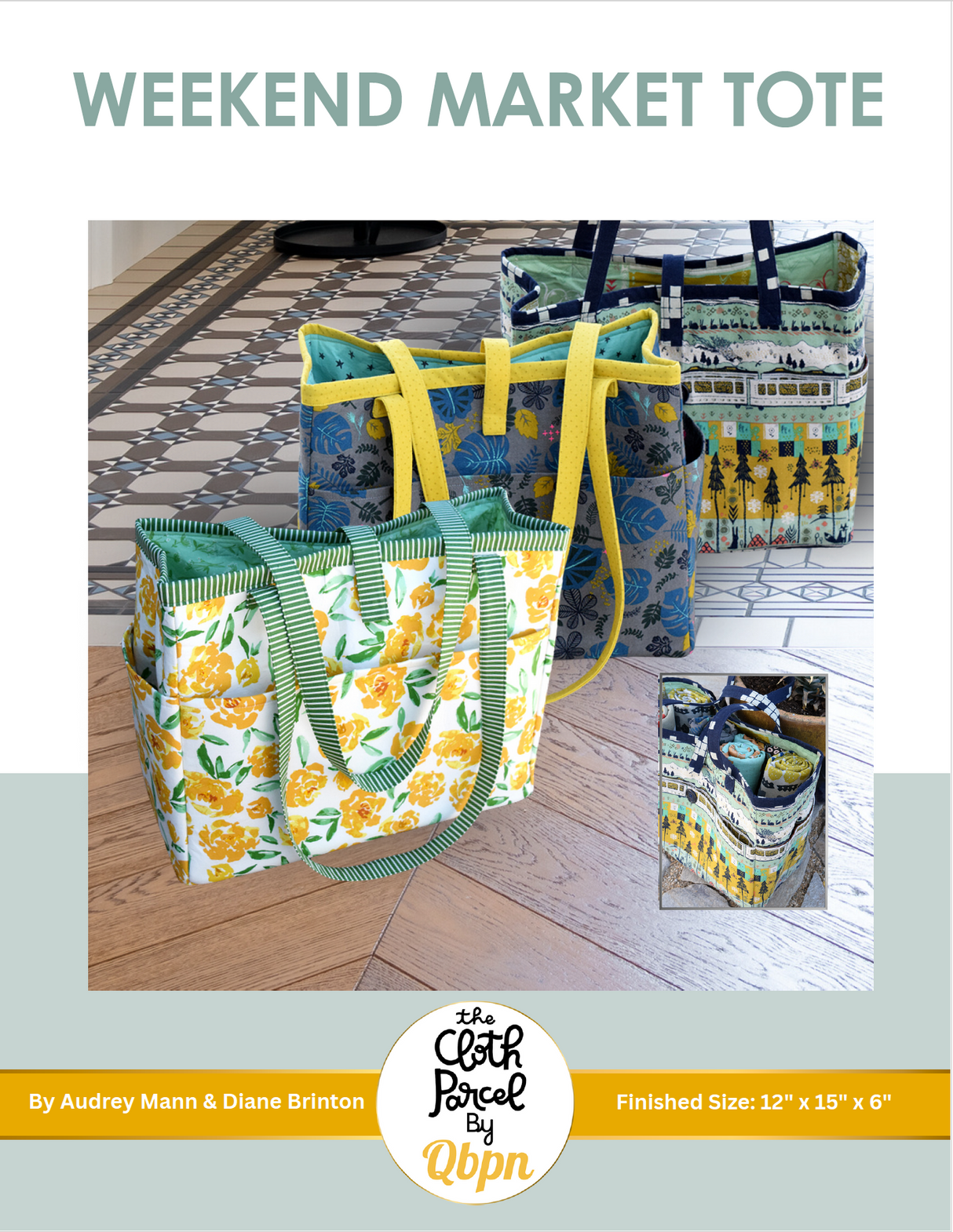 Weekend Market Tote Quilt Downloadable Pattern