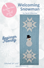 Welcoming Snowman Downloadable Pattern by A Quilted Diary