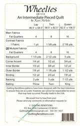 Back of the Wheelies Quilt Pattern by Quilting Renditions