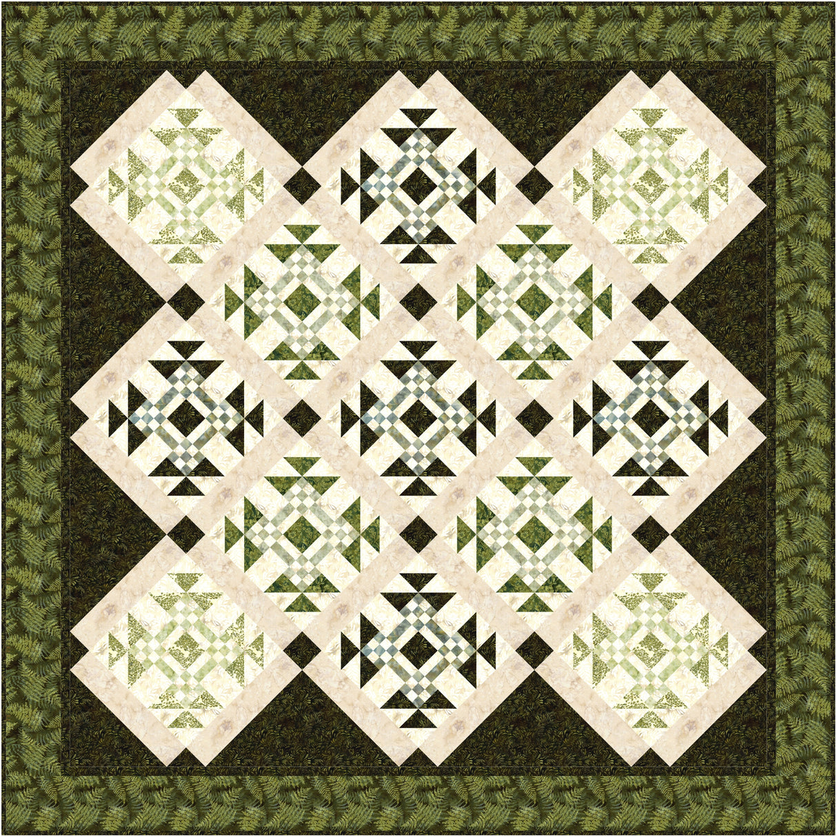 Whispering Ferns Downloadable Pattern By Needle In A Hayes Stack
