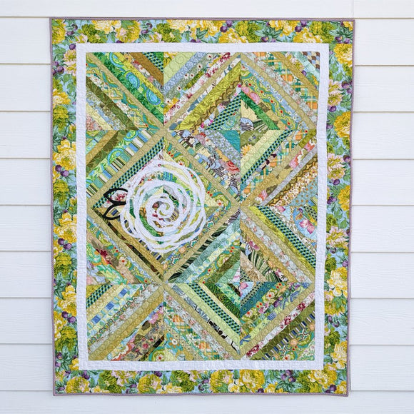 White Rose Quilt Pattern by Sewn Wyoming
