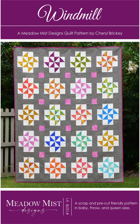 Windmill Downloadable Pattern by Meadow Mist Designs