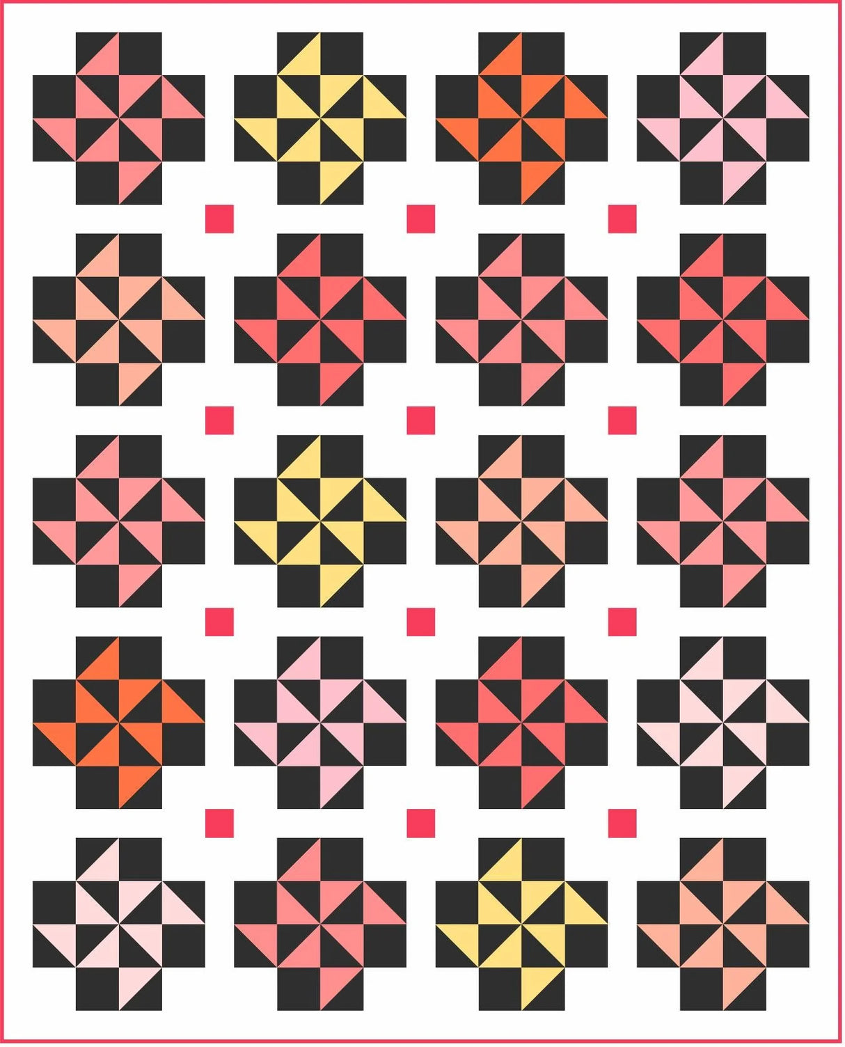 Windmill Quilt Pattern by Digital Windmill Pattern Found Here