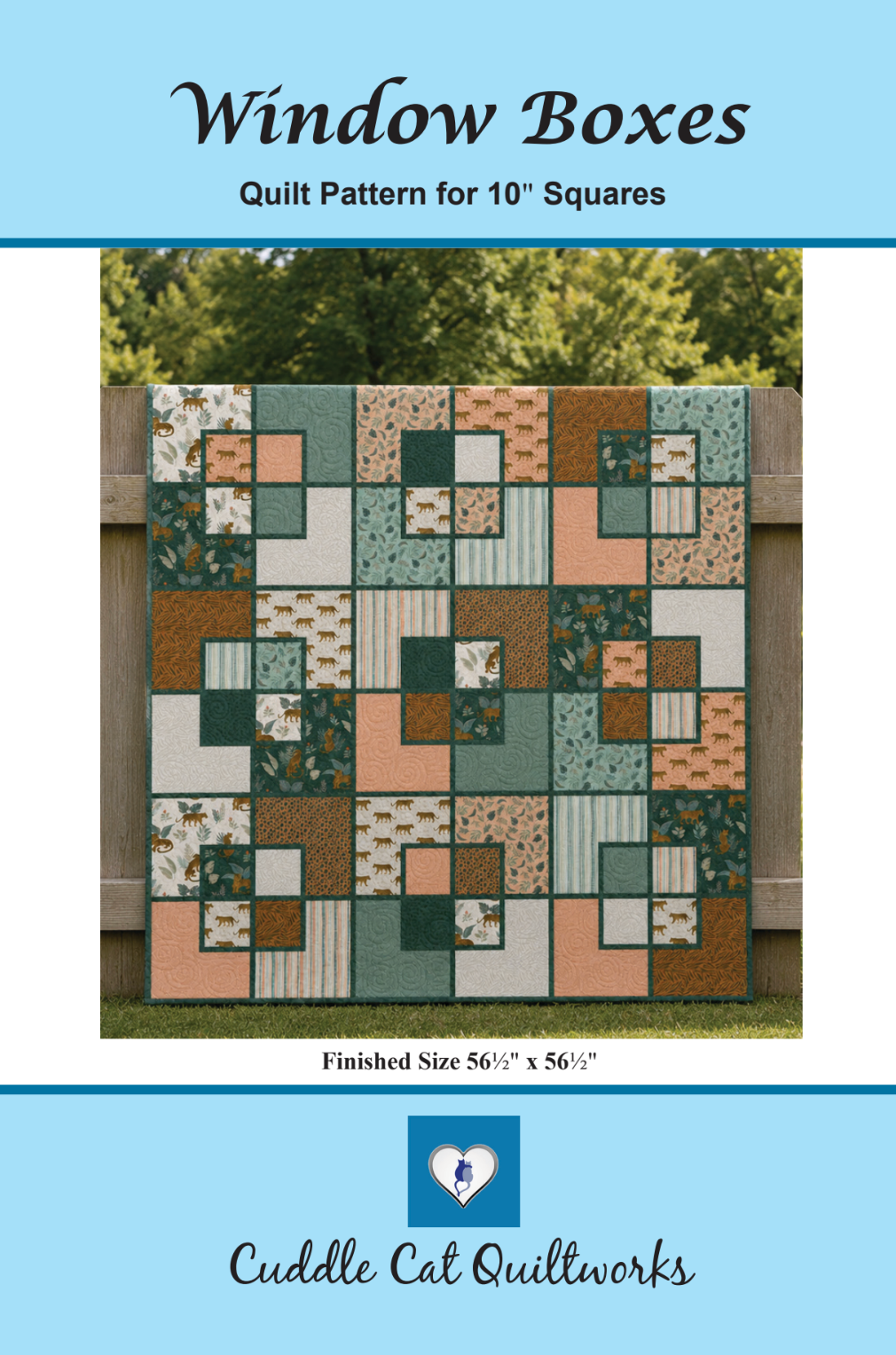Window Boxes Downloadable Pattern by Cuddle Cat Quiltworks