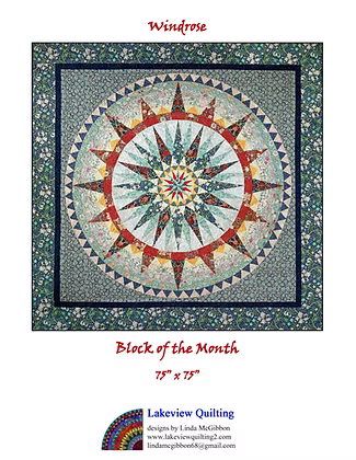 Windrose Downloadable Pattern by Lakeview Quilting