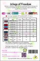 Back of the Wings of Freedom Downloadable Pattern by Cathey Marie Designs