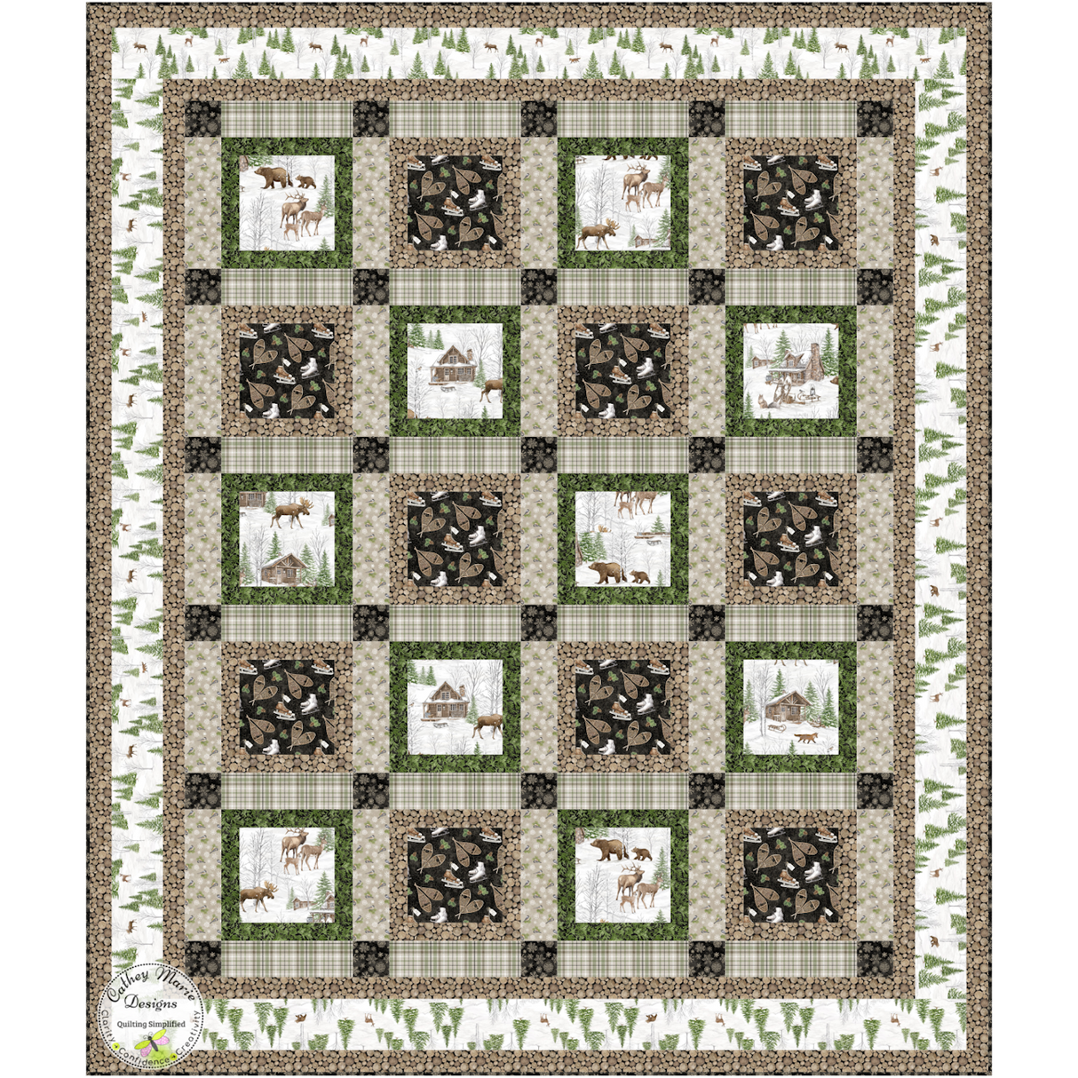 Winter Woodland Downloadable Pattern by Cathey Marie Designs