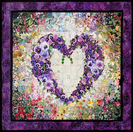 “With All My Heart” Watercolor Quilt Kit by Whims Watercolor Quilt Kits