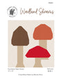 Woodland Shrooms Quilt Block Downloadable Pattern by Penny Spool Quilts Pattern