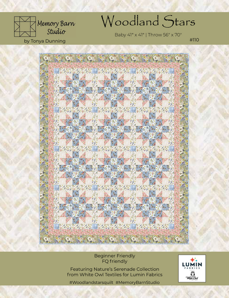 Woodland Stars Downloadable Pattern by Memory Bard Studio