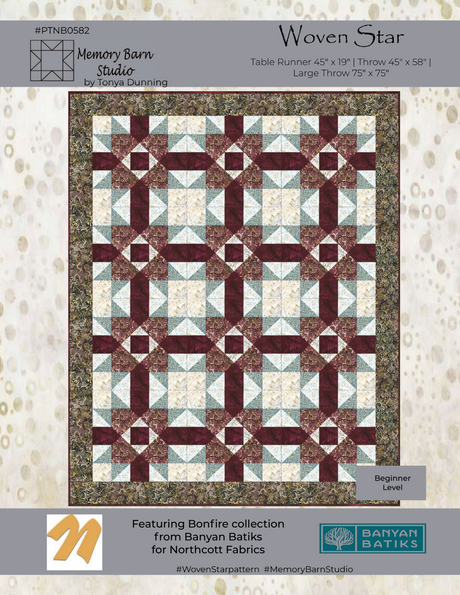 Woven Star Downloadable Pattern by Memory Bard Studio
