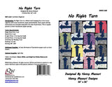 Back of the No Right Turn Downloadable Pattern by Nancy Messuri Designs