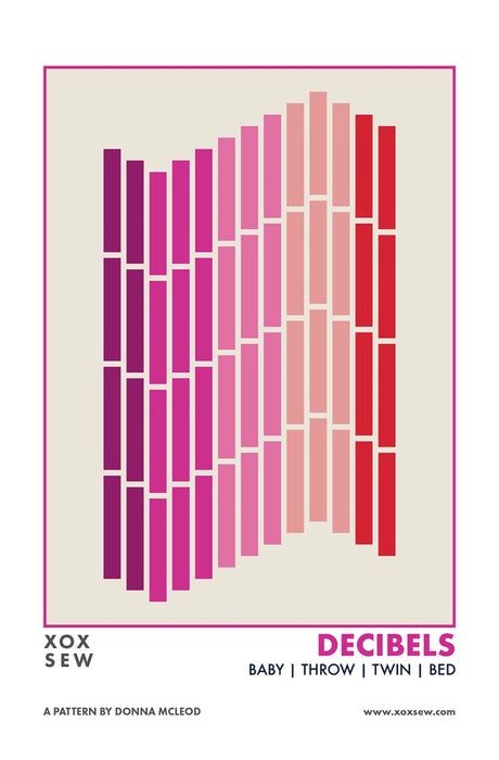 Decibels Quilt Pattern by XOXSEW