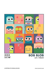 Bob Blob Quilt Pattern - XOXSEW - 54" x 54"