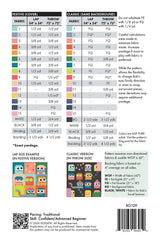 Back of Bob Blob Quilt Pattern - XOXSEW - 54" x 54"