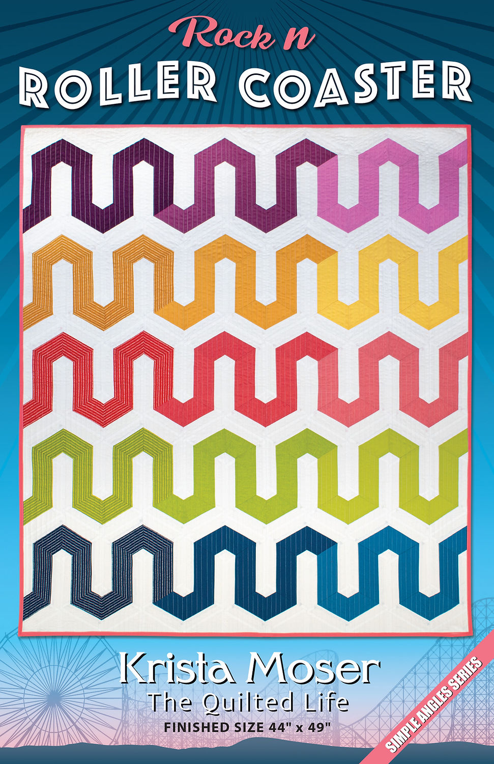 Roller Coaster Downloadable Pattern by Krista Moser, The Quilted Life