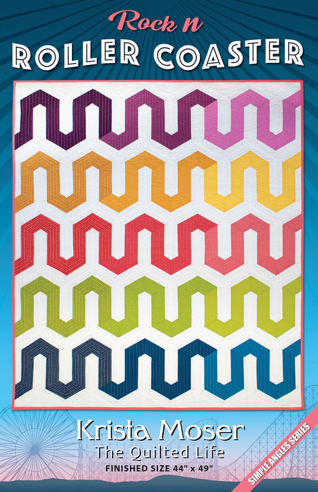 Roller Coaster Downloadable Pattern by Krista Moser, The Quilted Life