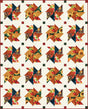 Swirling Leaves Quilt Pattern by The Whimsical Workshop
