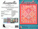 Back of the Acappella Quilt Pattern by Black Cat Creations