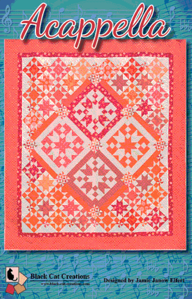 Acappella Quilt Pattern by Black Cat Creations