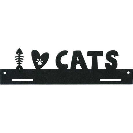 12" I Love Cats Tab Holder by Ackfeld Manufacturing