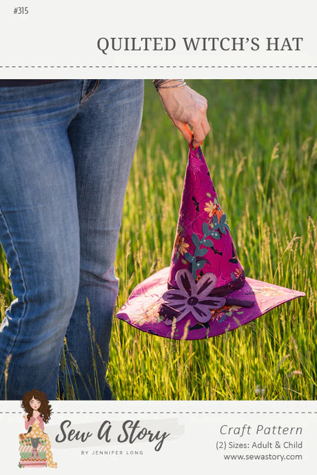 Quilted Witch's Hat Pattern by Bee Sew Inspired