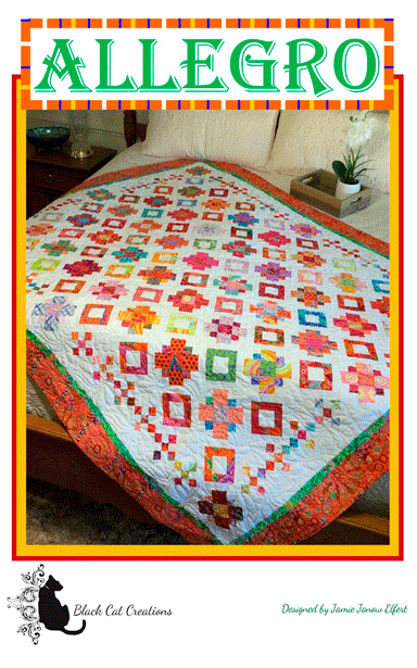Allegro Quilt Pattern by Black Cat Creations